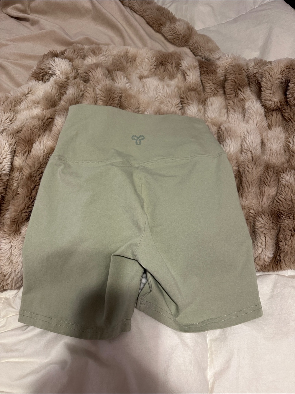 TNA Sage Green High-Rise Bike Shorts